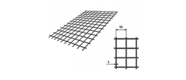 Сетка сварная (дорожная) 50х50х3мм 1х2м купить с доставкой в Мытищах